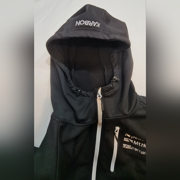 Black Zip-Up Hoodie Water Resistant - Picture 7 of 10
